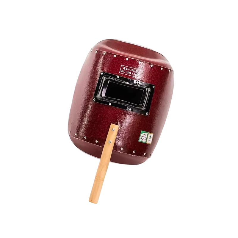 坚固橡木手柄红钢面罩