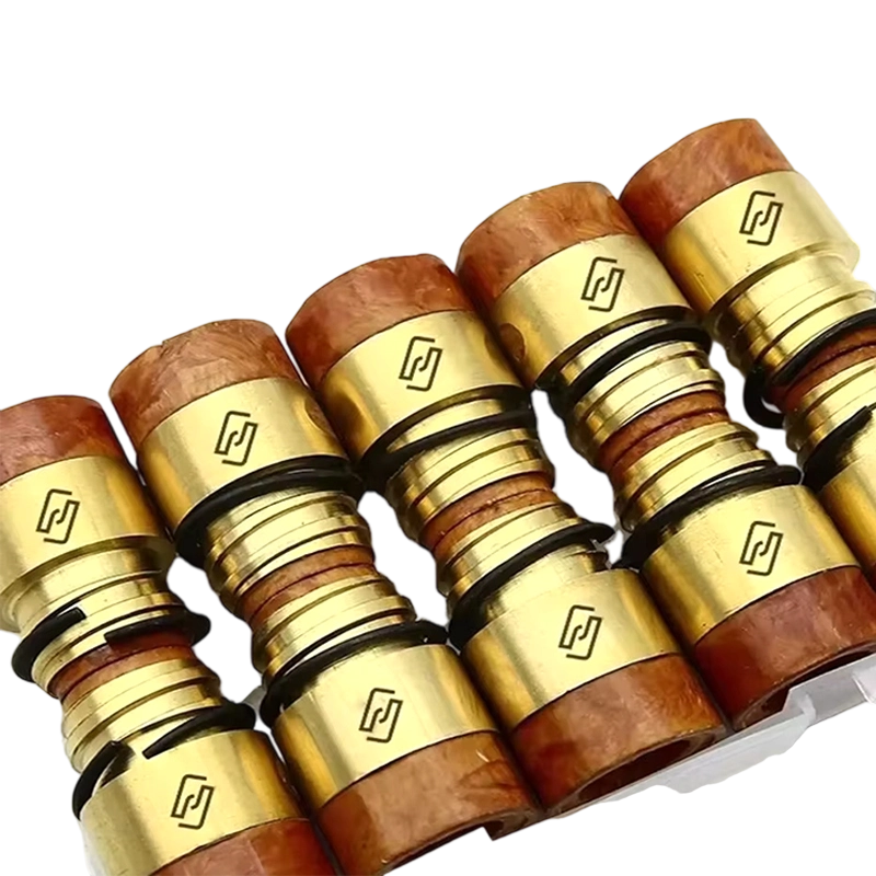 人体工程学木质黄铜绝缘套筒