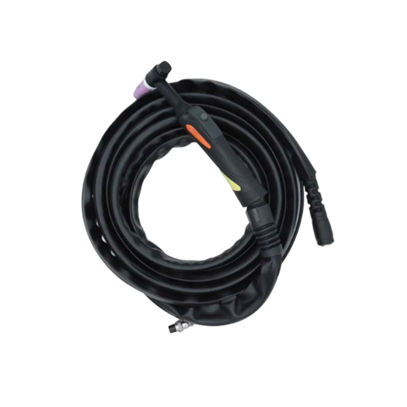 精密金属加工用双连接器黑色 TIG 焊枪